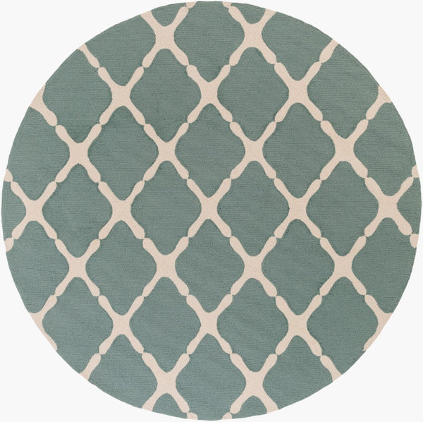 Surya Rain Handmade 5' X 8' Rustic Rug - Comfy, Durable, And Easy To Clean For A Cozy Home Transformation Dusty Sage Polypropylene Rai1245-8rd