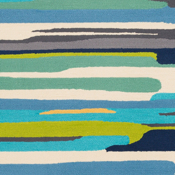 Livabliss Rain Hand Hooked Polypropylene Outdoor Rug Contemporary Patio Deck Accent Light Green, Ye 3' x 5' RAI1270-35