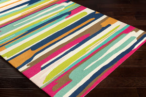 Surya Rain Handmade 5' X 8' Rustic Rug - Comfy, Durable, And Easy To Clean For A Cozy Home Transformation Burgandy Polypropylene Rai1271-8rd