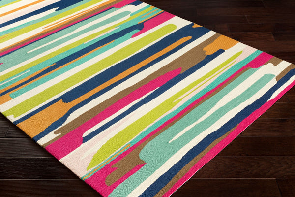 Surya Rain Handmade 5' X 8' Rustic Rug - Comfy, Durable, And Easy To Clean For A Cozy Home Transformation Burgandy Polypropylene Rai1271-8rd