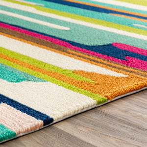 Surya Rain Handmade 5' X 8' Rustic Rug - Comfy, Durable, And Easy To Clean For A Cozy Home Transformation Burgandy Polypropylene Rai1271-8rd