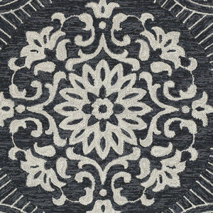 Surya Rain Handmade 5' X 8' Rustic Rug - Comfy, Durable, And Easy To Clean For A Cozy Home Transformation Black Polypropylene Rai1283-912