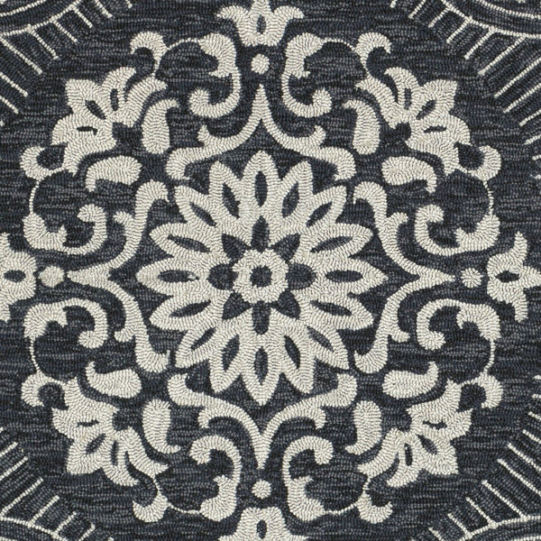 Surya Rain Handmade 5' X 8' Rustic Rug - Comfy, Durable, And Easy To Clean For A Cozy Home Transformation Black Polypropylene Rai1283-912