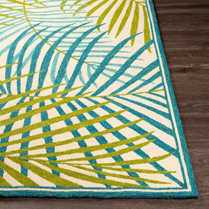 Surya Rain Hand-hooked Coastal Polypropylene Accent Rug for Entryways and Relaxed Beach Spaces RAI1286-23
