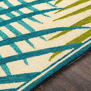 Surya Rain Hand-hooked Coastal Polypropylene Accent Rug for Entryways and Relaxed Beach Spaces RAI1286-23
