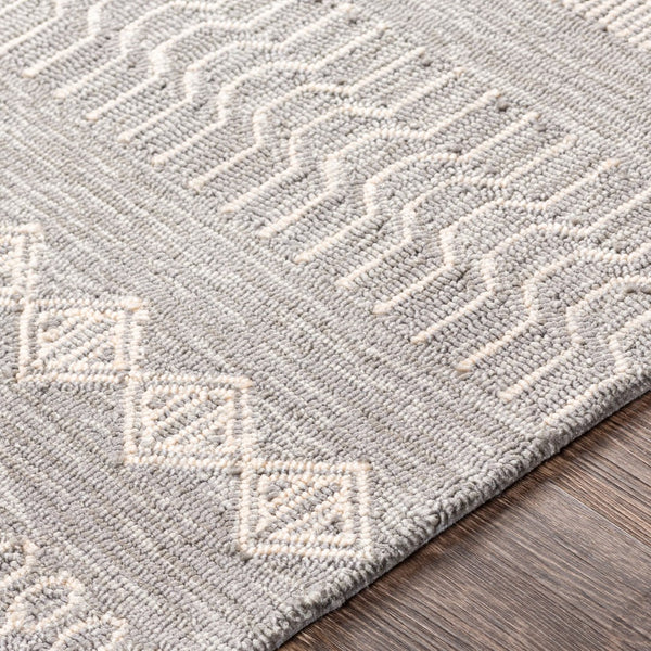 Surya Rain Handmade 5' X 8' Rustic Rug - Comfy, Durable, And Easy To Clean For A Cozy Home Transformation Gray Polypropylene Rai1287-35