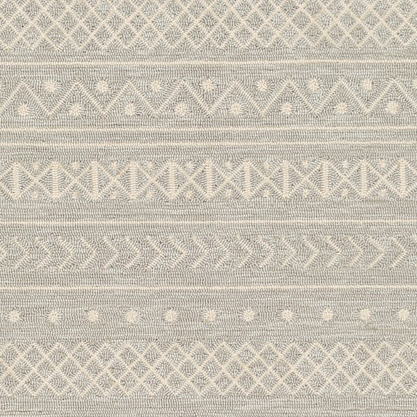 Surya Rain Handmade 5' X 8' Rustic Rug - Comfy, Durable, And Easy To Clean For A Cozy Home Transformation Light Gray Polypropylene Rai1288-58