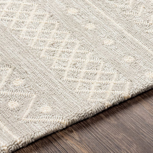 Surya Rain Handmade 5' X 8' Rustic Rug - Comfy, Durable, And Easy To Clean For A Cozy Home Transformation Light Gray Polypropylene Rai1288-58