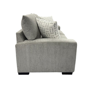 Porter Designs Clayton Modern Upholstered Loveseat – Chic Comfort For Stylish Living Rooms And Cozy Nights Gray Fabric 01-207-02-4345
