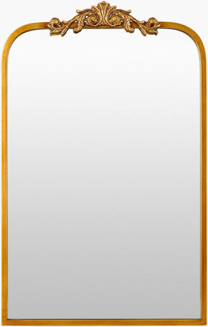 Livabliss Aarlen Traditional Framed Wall Mirror for Entryway Gallery or Console Table Decor Gold 30"H x 19"W x 2"D RAL003-3019