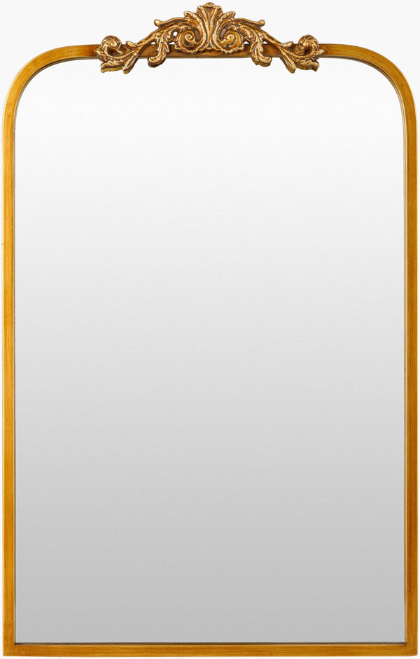 Livabliss Aarlen Traditional Framed Wall Mirror for Entryway Gallery or Console Table Decor Gold 30"H x 19"W x 2"D RAL003-3019