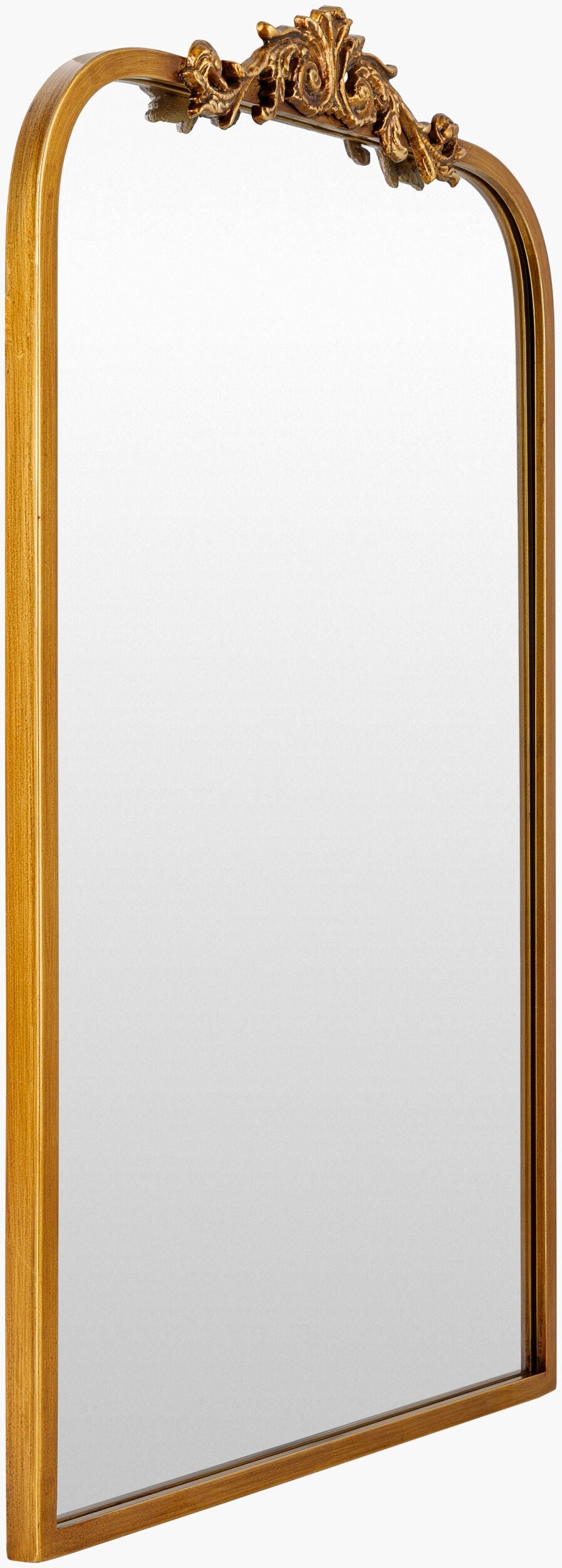 Surya Aarlen Elegant 30"H X 19"W Accent Mirror - Chic Wall Decor For Brightening And Expanding Your Space Frame, Gold Iron Ral003-3624