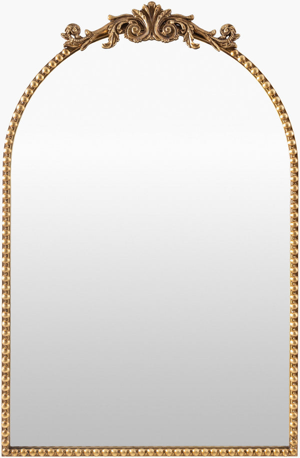Surya Aarlen Elegant 30"H X 19"W Accent Mirror - Chic Wall Decor For Brightening And Expanding Your Space Frame, Gold Iron Ral004-3624