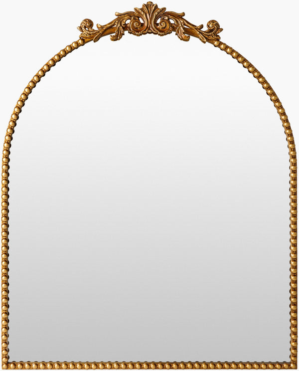 Surya Aarlen Elegant 30"H X 19"W Accent Mirror - Chic Wall Decor For Brightening And Expanding Your Space Frame, Gold Iron Ral004-3629