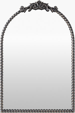 Surya Aarlen Elegant 30"H X 19"W Accent Mirror - Chic Wall Decor For Brightening And Expanding Your Space Frame, Black Iron Ral005-3020