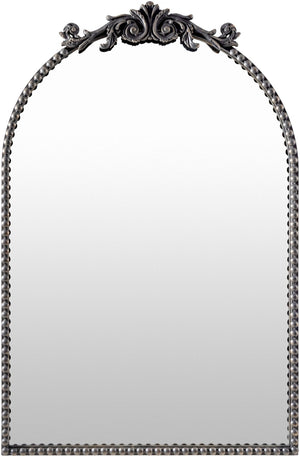 Livabliss Aarlen Traditional Framed Wall Mirror Low Profile Accent for Entryway or Bedroom Black 36"H x 24"W x 2"D RAL005-3624