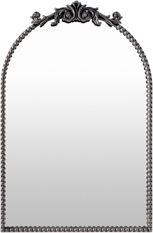 Livabliss Aarlen Traditional Framed Wall Mirror Low Profile Accent for Entryway or Bedroom Black 36"H x 24"W x 2"D RAL005-3624
