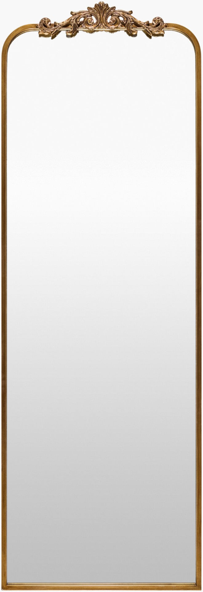 Livabliss Aarlen Tall Narrow Wall Mounted Full Length Mirror with Traditional Framed Entryway Design Gold 65"H x 22"W x 2"D RAL008-6522