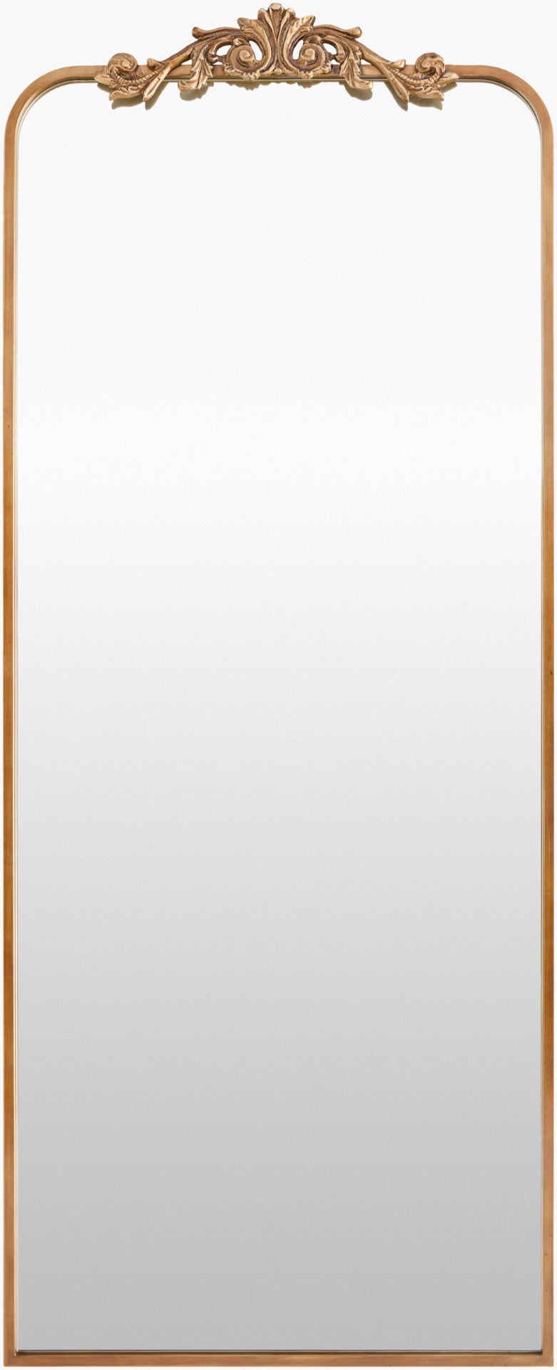 Livabliss Aarlen Tall Narrow Wall Mounted Full Length Mirror with Traditional Framed Entryway Design Gold 65"H x 22"W x 2"D RAL008-6522