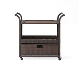 Christopher Knight Home® - Noble House - Corona Outdoor Wicker Bar Cart