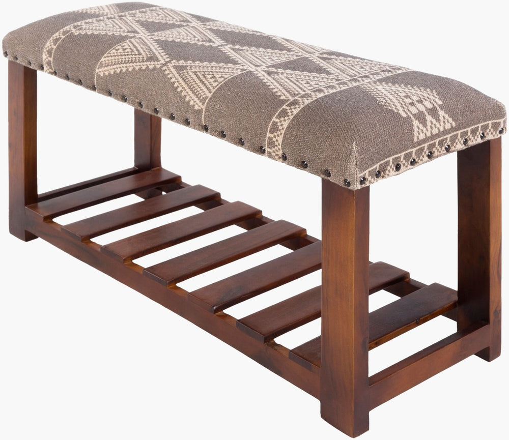 Livabliss Asmara Hand-woven Cotton Bench Artisan Crafted for Entryway or Bedroom Accent RAM-002
