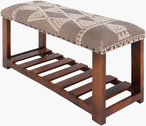 Livabliss Asmara Hand-woven Cotton Bench Artisan Crafted for Entryway or Bedroom Accent RAM-002