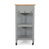 Christopher Knight Home® - Noble House - Byway Contemporary Kitchen Cart with Wheels