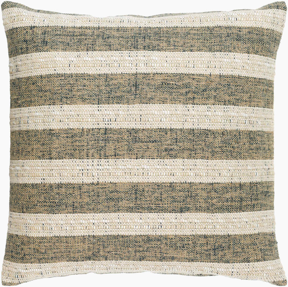 Surya Rafer 18"X18" Modern Cotton-linen Accent Pillow - Chic Home Decor, Easy Care & Stylish Comfort Olive Linen,Cotton,Cotton Rar001-2020