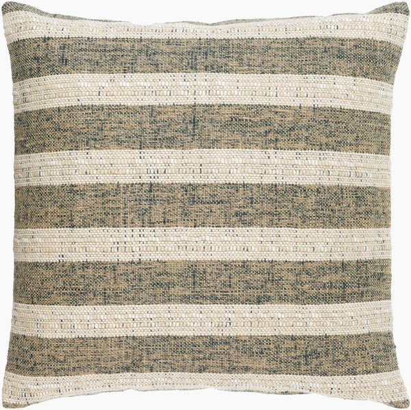 Surya Rafer 18"X18" Modern Cotton-linen Accent Pillow - Chic Home Decor, Easy Care & Stylish Comfort Olive Linen,Cotton,Cotton Rar001-2020