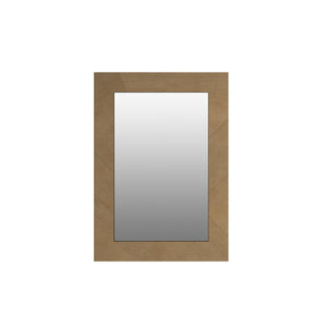 A.R.T. Furniture Loft Rectangular Beaded Mirror - Stylish Grooved Microbead Frame With Elegant Geometric Design Brown Material(S), Poplar,Rubberwood And Figured Maple Veneer 335120-1911