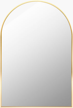 Livabliss Aranya Slim Profile Geometric Wall Mirror for Entryways Hallways and Modern Interiors Gold 30"H x 20"W x 1"D RAY002-2030