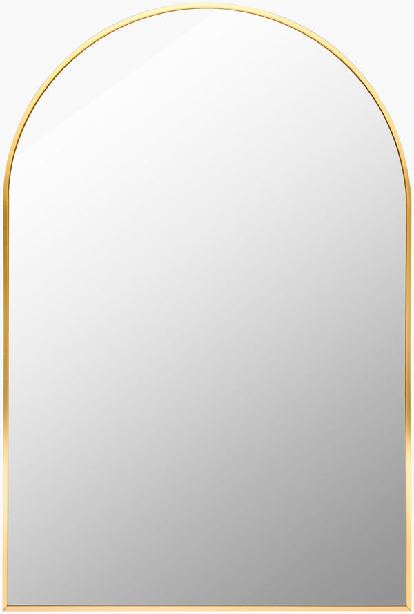 Livabliss Aranya Slim Profile Geometric Wall Mirror for Entryways Hallways and Modern Interiors Gold 30"H x 20"W x 1"D RAY002-2030