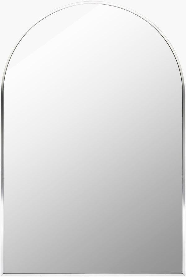 Livabliss Aranya Slim Rectangular Wall Mirror Minimalist Frame for Entryway Bedroom Hallway Silver 35"H x 24"W x 1"D RAY003-2435