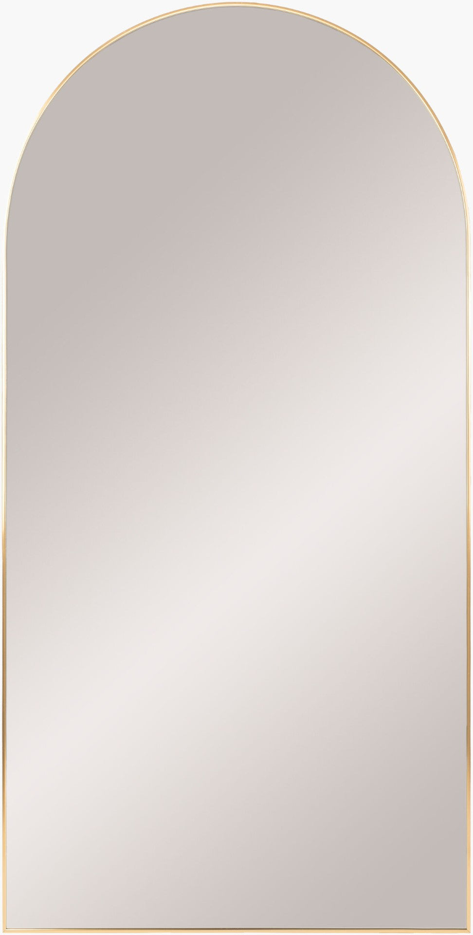 Livabliss Aranya Slim Profile Full Length Mirror Frameless Floor Standing Bedroom Entryway Gold 72"H x 36"W x 1"D RAY013-3672