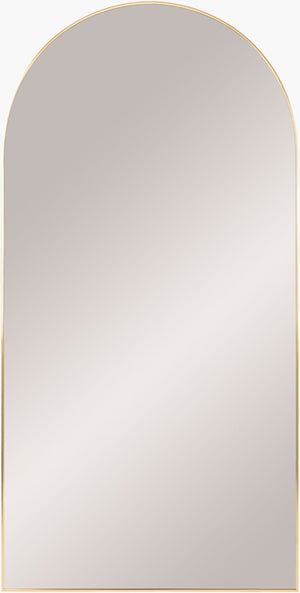 Livabliss Aranya Slim Profile Full Length Mirror Frameless Floor Standing Bedroom Entryway Gold 72"H x 36"W x 1"D RAY013-3672