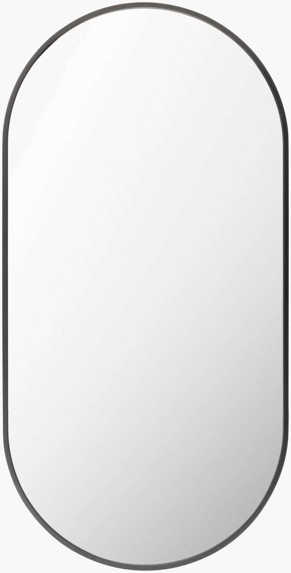Livabliss Aranya Slim Wall Mounted Accent Mirror Minimalist Hallway Bedroom Entryway Decor Black 32"H x 16"W x 1"D RAY015-1632