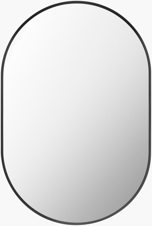 Livabliss Aranya Slim Wall Mounted Accent Mirror Minimalist Hallway Bedroom Entryway Decor Black 30"H x 20"W x 1"D RAY015-2030
