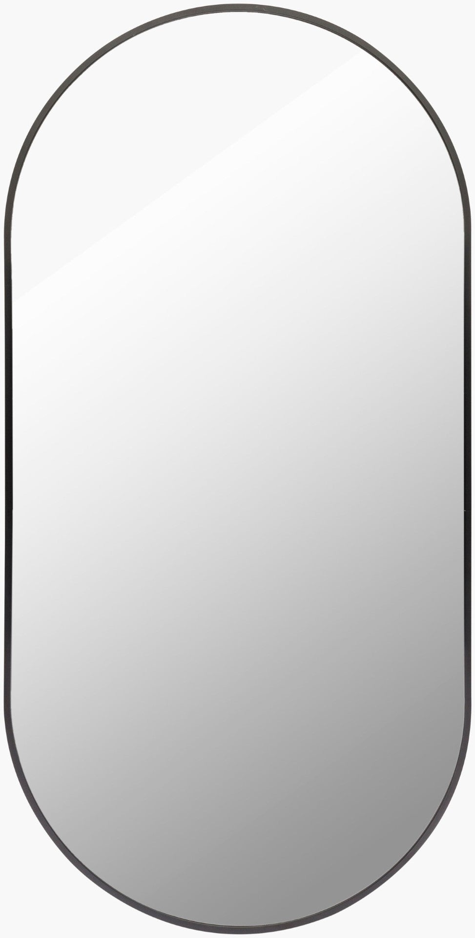 Livabliss Aranya Slim Wall Mounted Accent Mirror Minimalist Hallway Bedroom Entryway Decor Black 30"H x 20"W x 1"D RAY015-2030