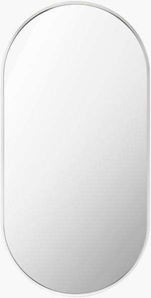 Livabliss Aranya Slim Rectangular Wall Mirror Minimalist Frame for Hallway or Living Room Silver 32"H x 16"W x 1"D RAY017-1632