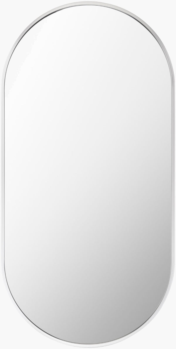 Livabliss Aranya Slim Rectangular Wall Mirror Minimalist Frame for Hallway or Living Room Silver 32"H x 16"W x 1"D RAY017-1632