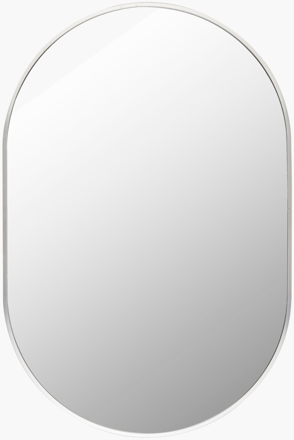 Livabliss Aranya Slim Rectangular Wall Mirror Minimalist Frame for Hallway or Living Room Silver 30"H x 20"W x 1"D RAY017-2030