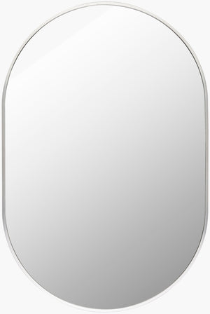 Livabliss Aranya Slim Rectangular Wall Mirror Minimalist Frame for Hallway or Living Room Silver 30"H x 20"W x 1"D RAY017-2030