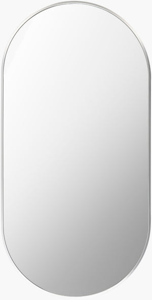 Livabliss Aranya Slim Rectangular Wall Mirror Minimalist Frame for Hallway or Living Room Silver 39"H x 20"W x 1"D RAY017-2039