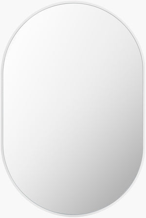 Livabliss Aranya Elongated Rectangular Wall Mirror Slim Profile Minimalist Vertical Accent Piece White 30"H x 20"W x 1"D RAY018-2030