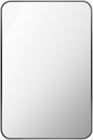 Livabliss Aranya Geometric Wall Mirror Slim Profile Accent Piece for Minimalist Modern Interiors Black 30"H x 20"W x 1"D RAY023-2030