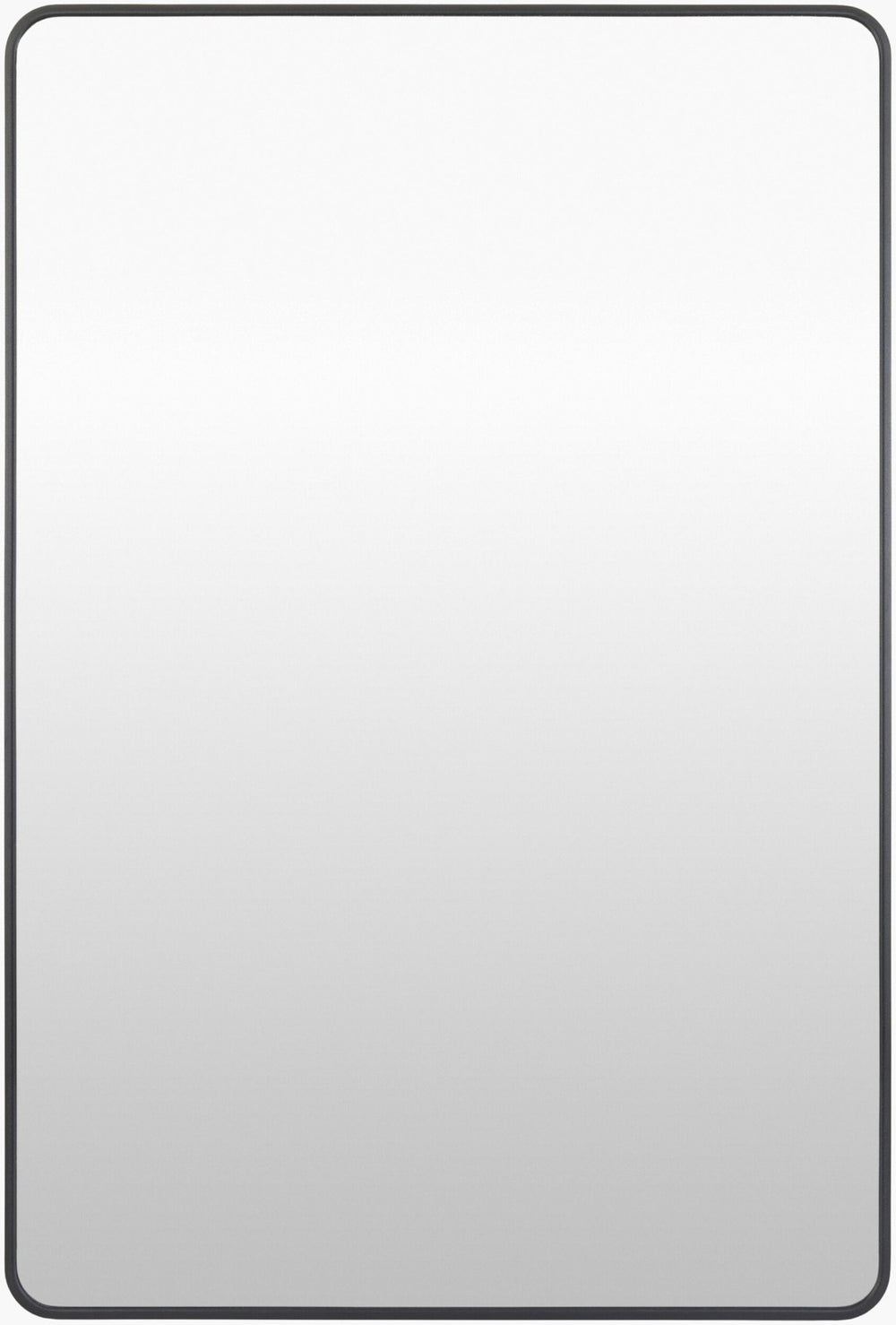 Livabliss Aranya Geometric Wall Mirror Slim Profile Accent Piece for Minimalist Modern Interiors Black 35"H x 24"W x 1"D RAY023-2435