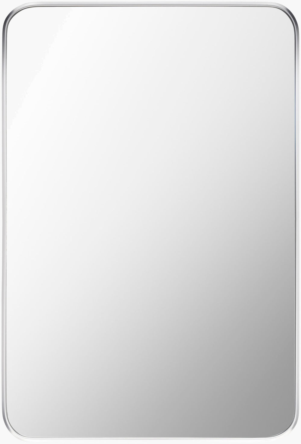 Livabliss Aranya Geometric Wall Mirror Slim Profile Decorative Accent for Modern Entryways Silver 30"H x 20"W x 1"D RAY025-2030