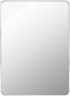 Livabliss Aranya Geometric Wall Mirror Slim Profile Decorative Accent for Modern Entryways Silver 41"H x 30"W x 1"D RAY025-3041
