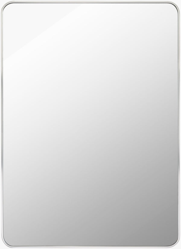 Livabliss Aranya Geometric Wall Mirror Slim Profile Decorative Accent for Modern Entryways Silver 41"H x 30"W x 1"D RAY025-3041