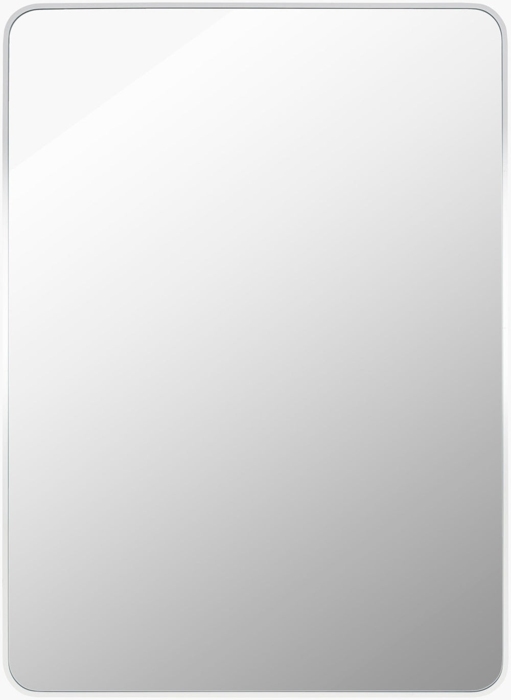 Livabliss Aranya Sculptural Wall Mirror Flush Mount Minimalist Modern Accent for Living Room White 35"H x 24"W x 1"D RAY026-2435